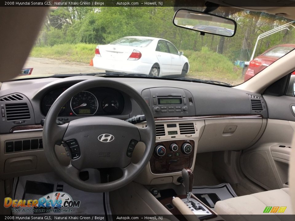2008 Hyundai Sonata GLS Natural Khaki Green / Beige Photo #10