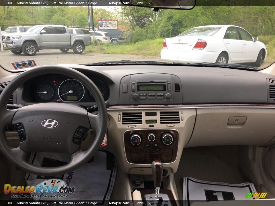 2008 Hyundai Sonata GLS Natural Khaki Green / Beige Photo #11
