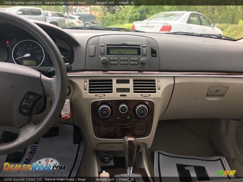2008 Hyundai Sonata GLS Natural Khaki Green / Beige Photo #12