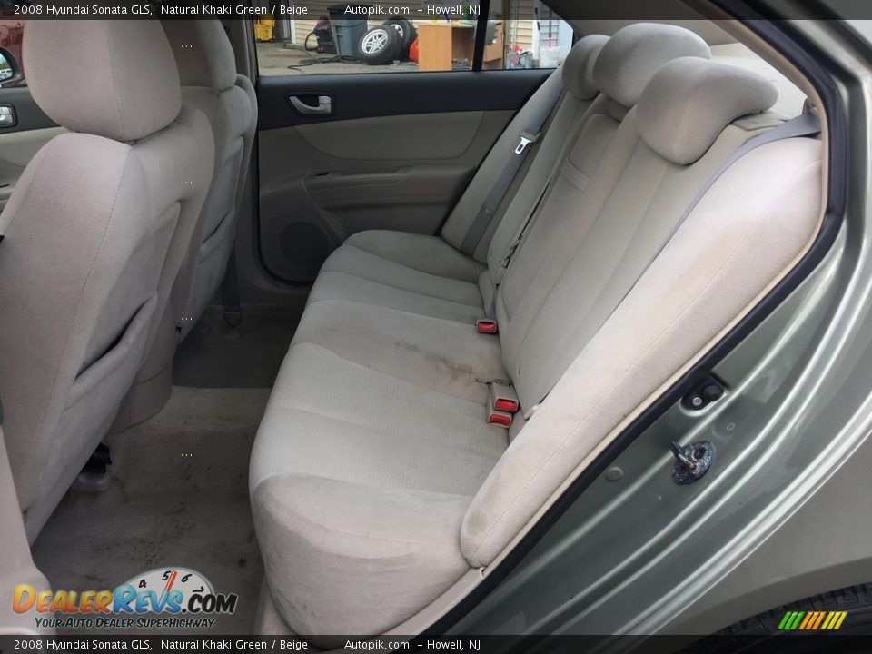 2008 Hyundai Sonata GLS Natural Khaki Green / Beige Photo #15