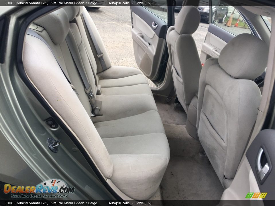 2008 Hyundai Sonata GLS Natural Khaki Green / Beige Photo #16