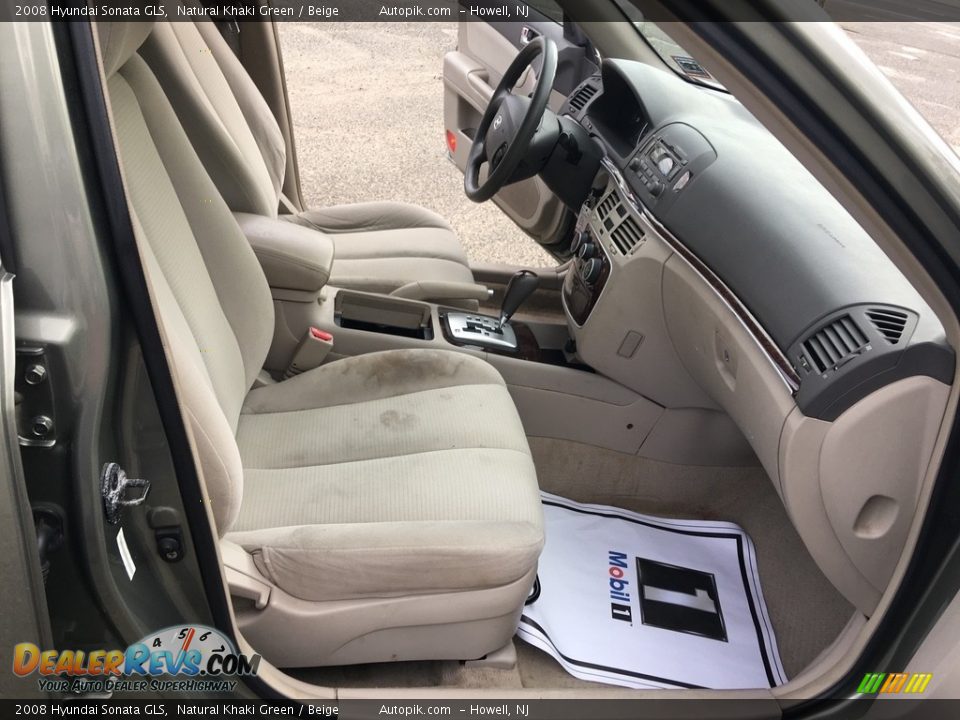 2008 Hyundai Sonata GLS Natural Khaki Green / Beige Photo #17