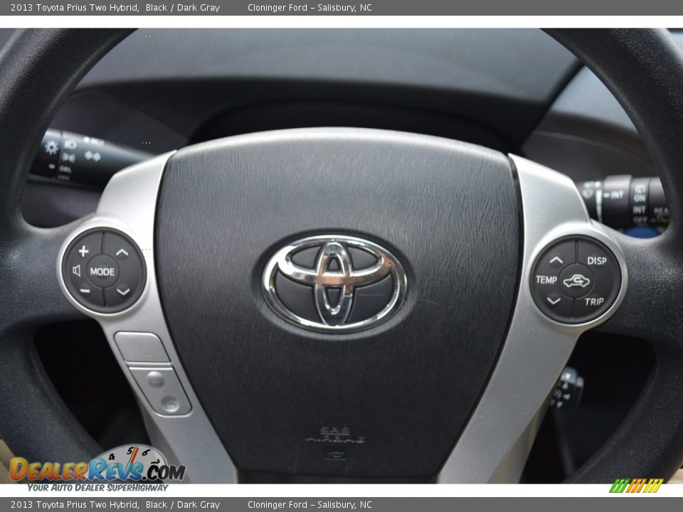 2013 Toyota Prius Two Hybrid Black / Dark Gray Photo #19