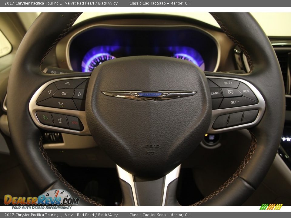 2017 Chrysler Pacifica Touring L Velvet Red Pearl / Black/Alloy Photo #6