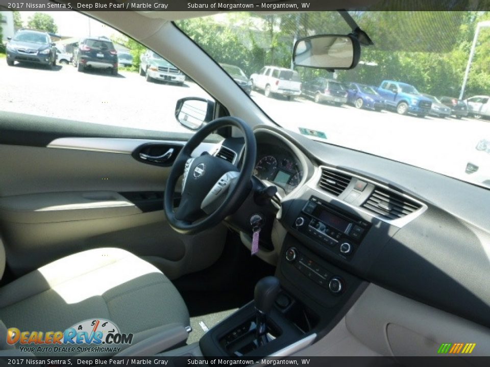 2017 Nissan Sentra S Deep Blue Pearl / Marble Gray Photo #6