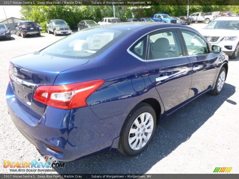2017 Nissan Sentra S Deep Blue Pearl / Marble Gray Photo #8
