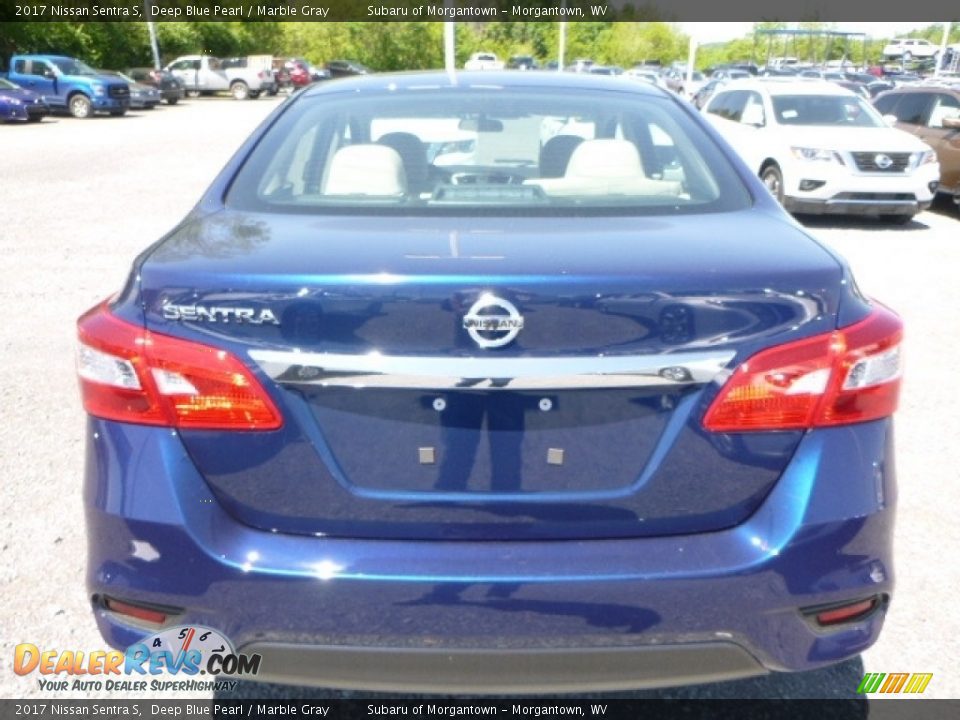 2017 Nissan Sentra S Deep Blue Pearl / Marble Gray Photo #9
