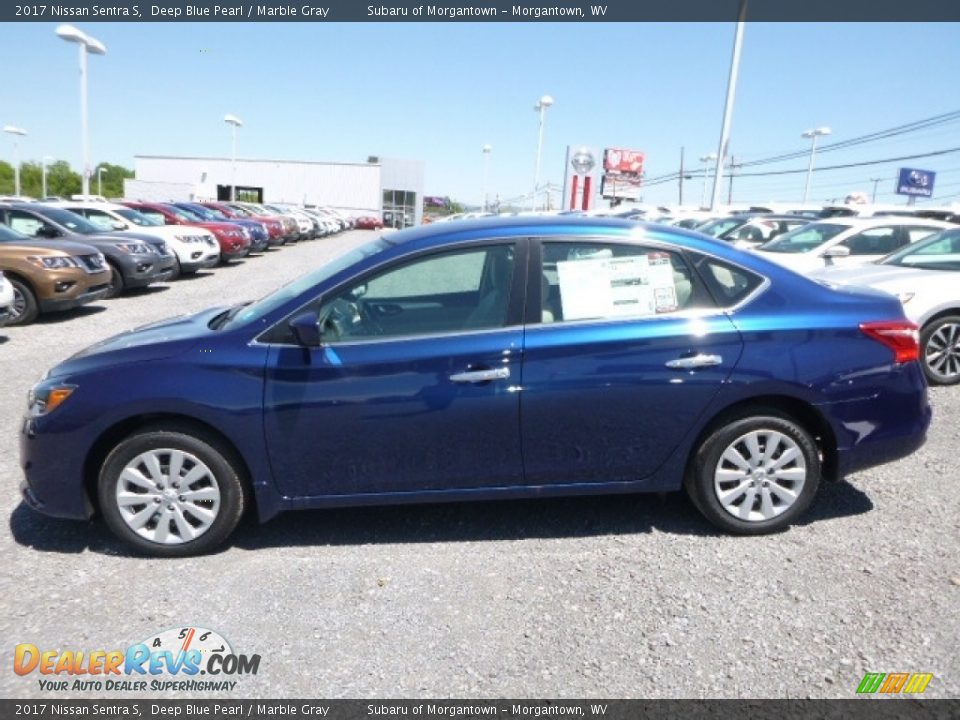 2017 Nissan Sentra S Deep Blue Pearl / Marble Gray Photo #11