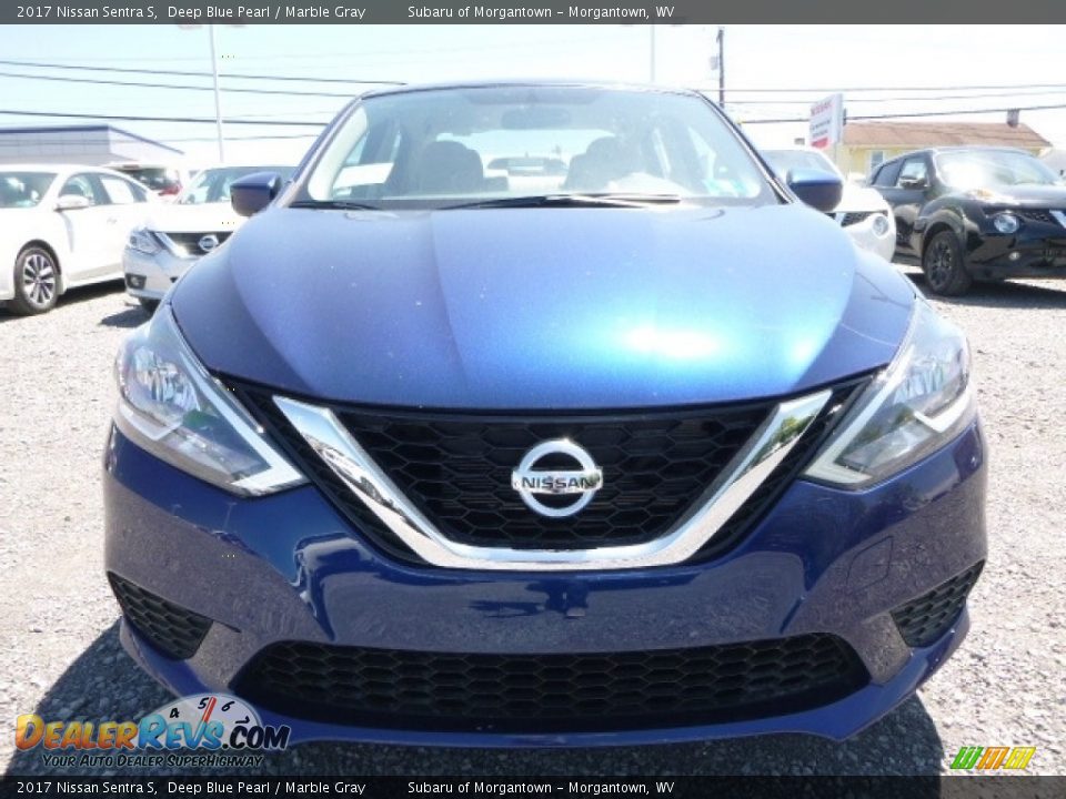 2017 Nissan Sentra S Deep Blue Pearl / Marble Gray Photo #13