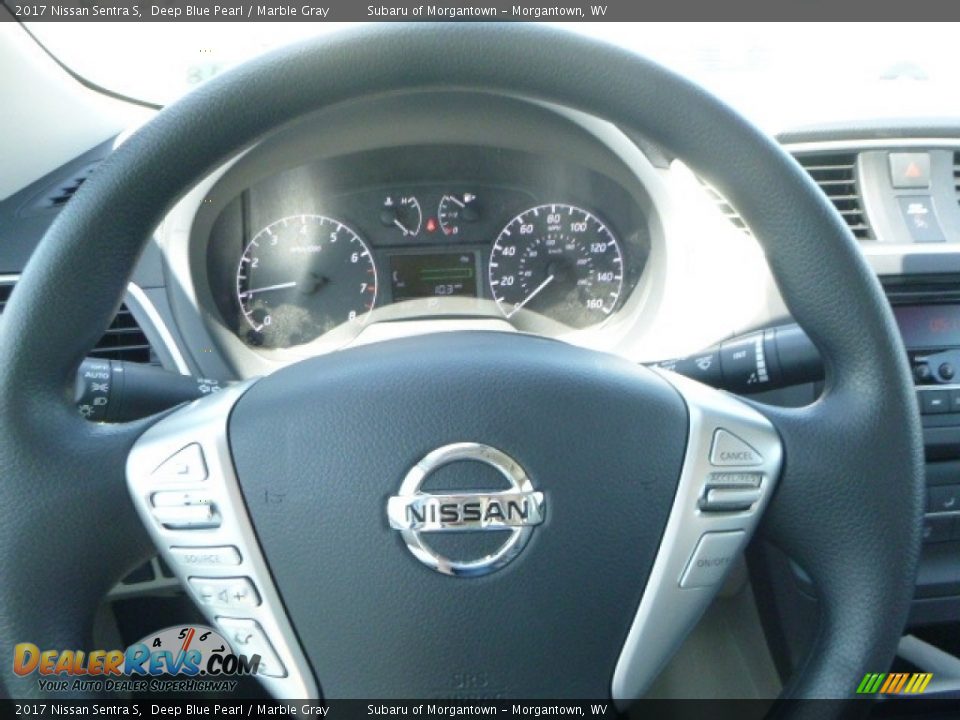2017 Nissan Sentra S Deep Blue Pearl / Marble Gray Photo #18
