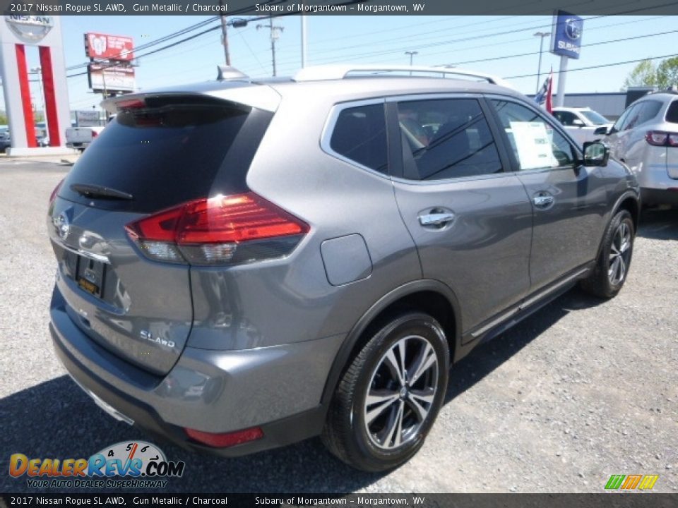 2017 Nissan Rogue SL AWD Gun Metallic / Charcoal Photo #8