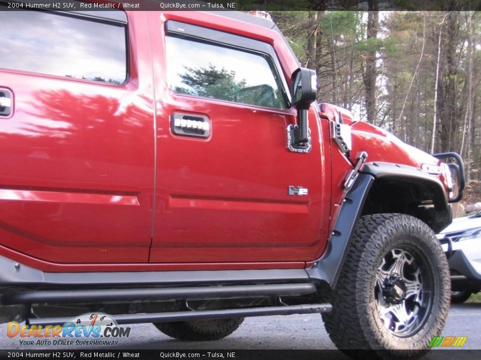 2004 Hummer H2 SUV Red Metallic / Wheat Photo #6