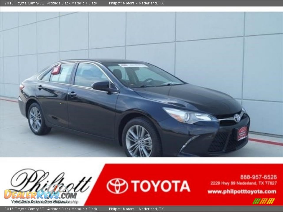 2015 Toyota Camry SE Attitude Black Metallic / Black Photo #1