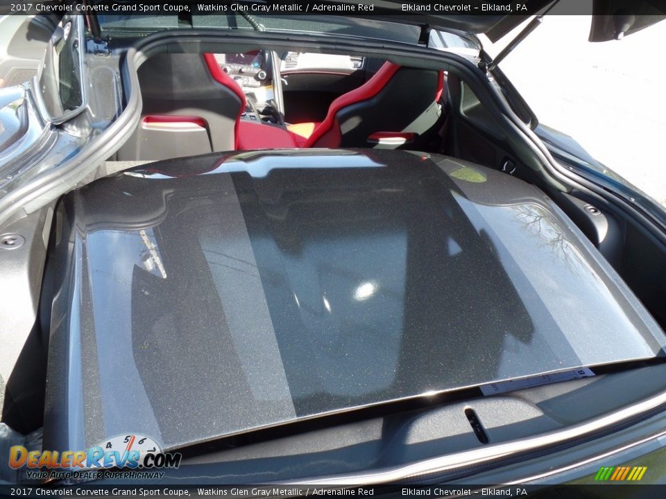 2017 Chevrolet Corvette Grand Sport Coupe Watkins Glen Gray Metallic / Adrenaline Red Photo #15