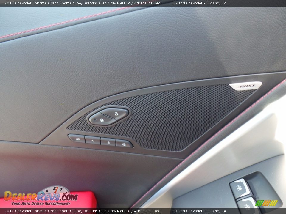 2017 Chevrolet Corvette Grand Sport Coupe Watkins Glen Gray Metallic / Adrenaline Red Photo #23