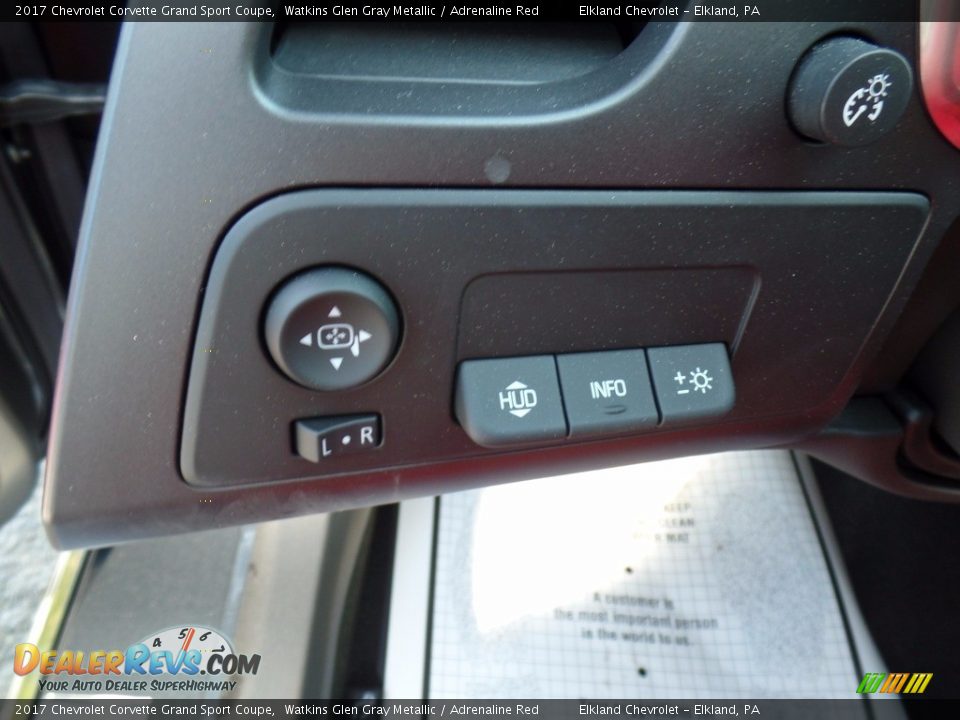 2017 Chevrolet Corvette Grand Sport Coupe Watkins Glen Gray Metallic / Adrenaline Red Photo #31