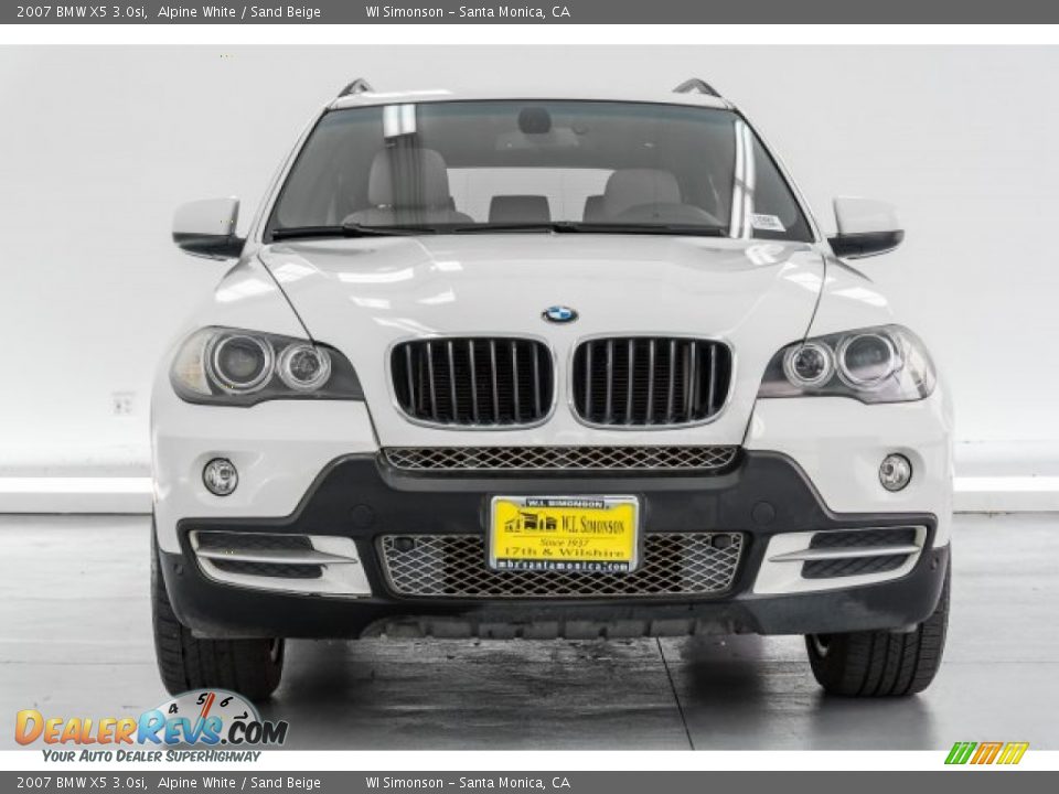 2007 BMW X5 3.0si Alpine White / Sand Beige Photo #2