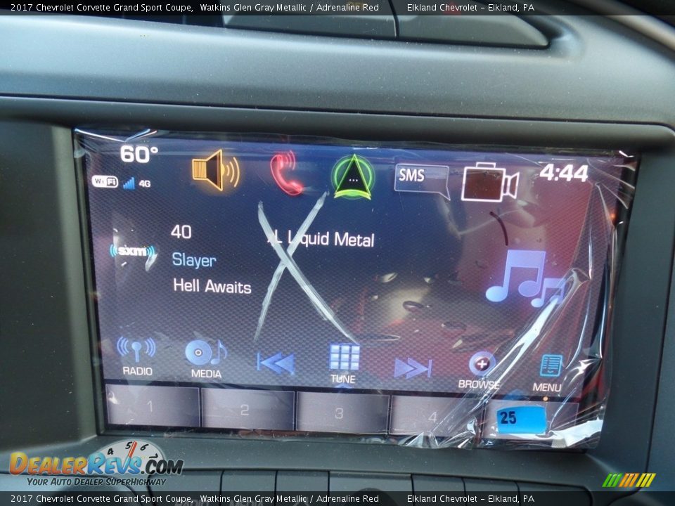 2017 Chevrolet Corvette Grand Sport Coupe Watkins Glen Gray Metallic / Adrenaline Red Photo #35