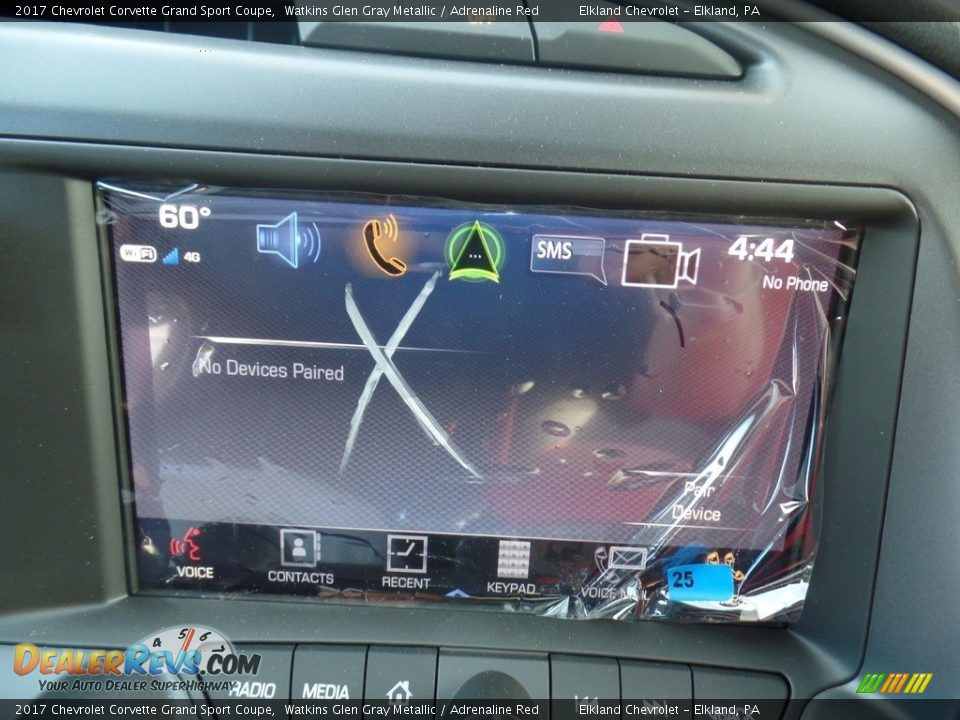 2017 Chevrolet Corvette Grand Sport Coupe Watkins Glen Gray Metallic / Adrenaline Red Photo #36