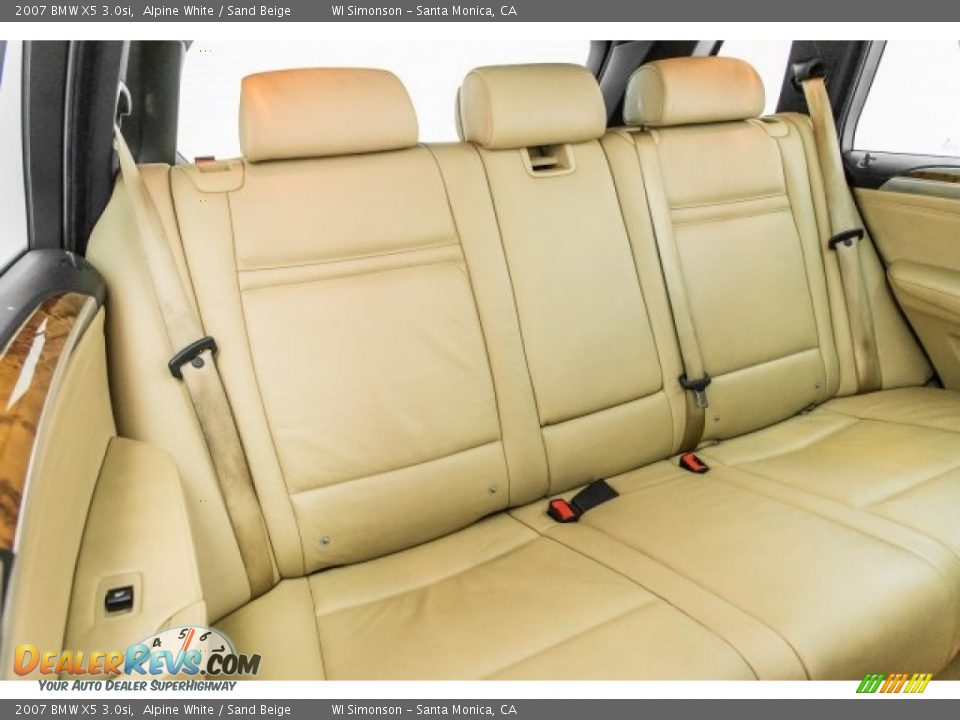 2007 BMW X5 3.0si Alpine White / Sand Beige Photo #16