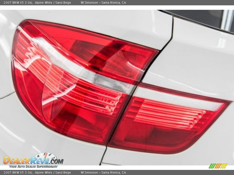2007 BMW X5 3.0si Alpine White / Sand Beige Photo #24