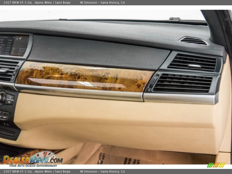 2007 BMW X5 3.0si Alpine White / Sand Beige Photo #25