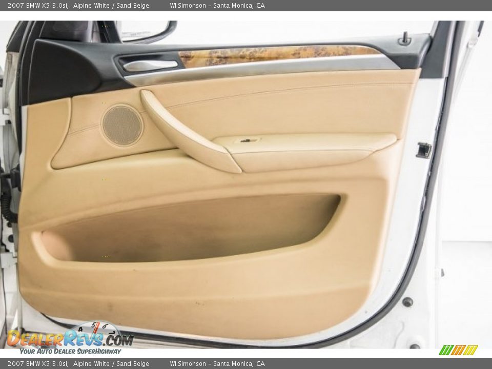 2007 BMW X5 3.0si Alpine White / Sand Beige Photo #27