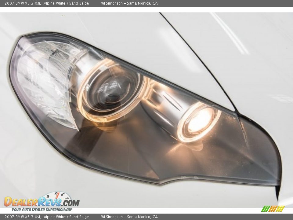 2007 BMW X5 3.0si Alpine White / Sand Beige Photo #29