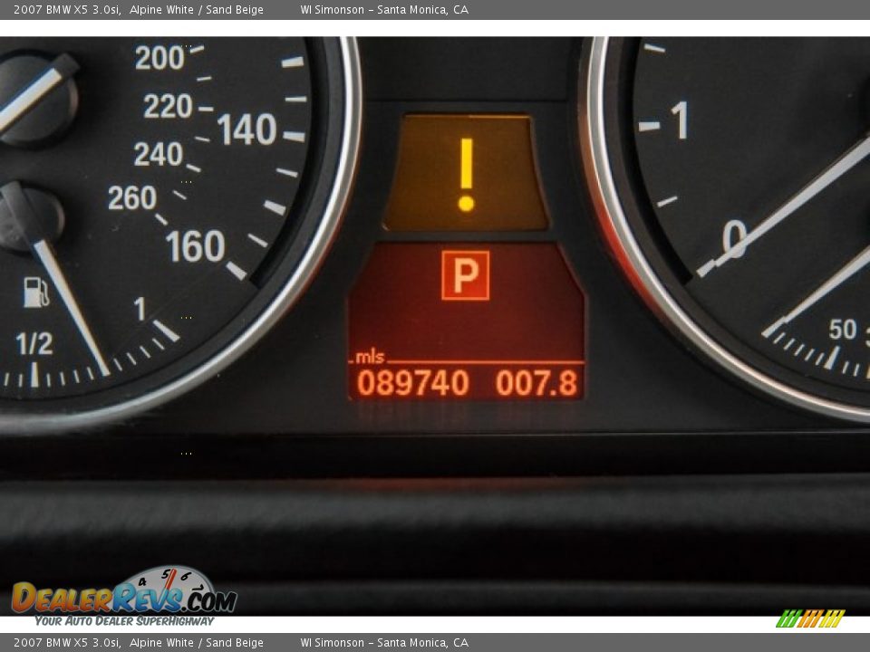 2007 BMW X5 3.0si Alpine White / Sand Beige Photo #32