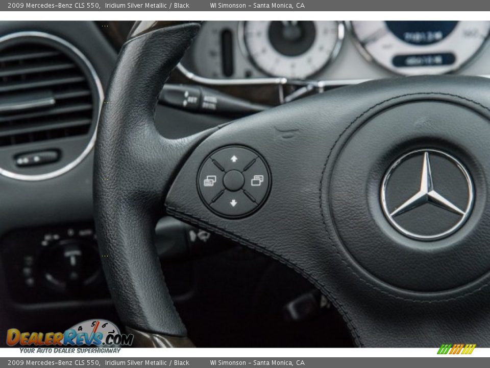 2009 Mercedes-Benz CLS 550 Iridium Silver Metallic / Black Photo #18