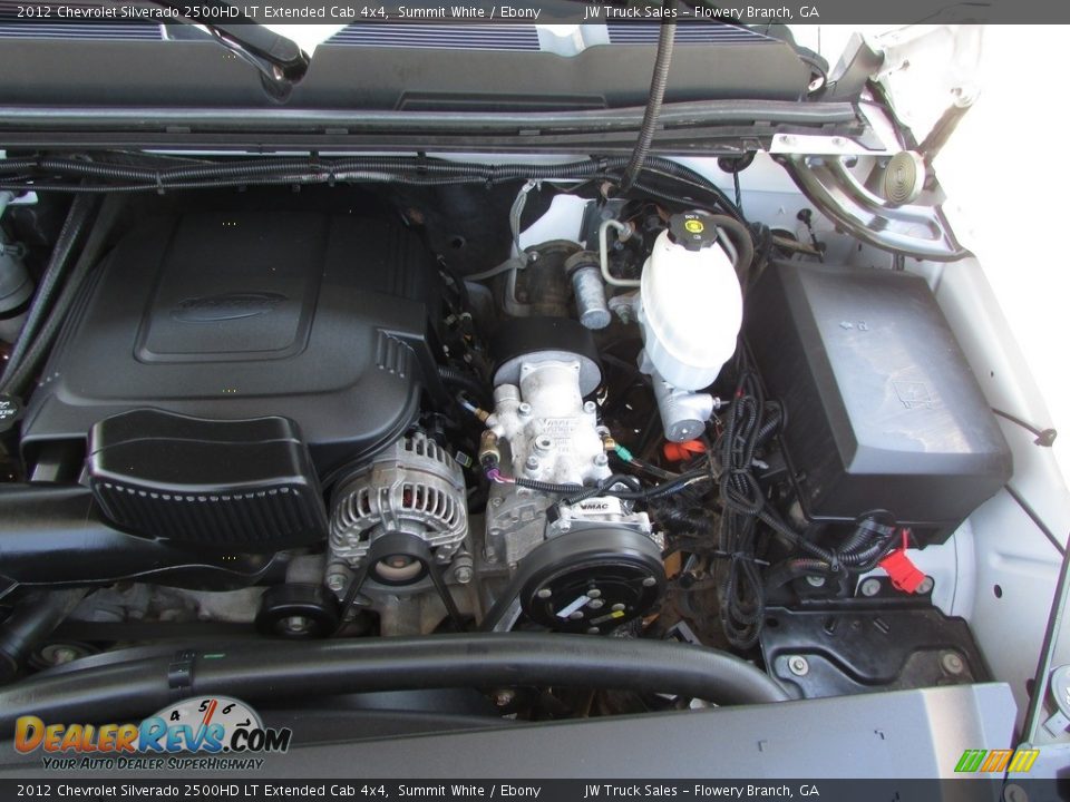 2012 Chevrolet Silverado 2500HD LT Extended Cab 4x4 Summit White / Ebony Photo #24