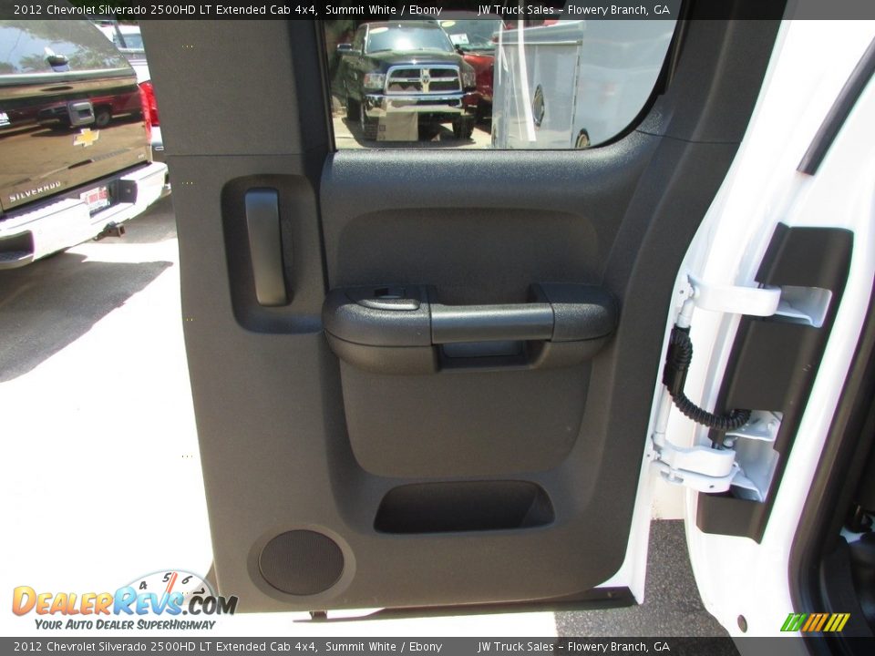 2012 Chevrolet Silverado 2500HD LT Extended Cab 4x4 Summit White / Ebony Photo #30