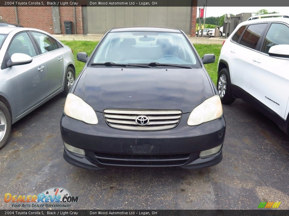 2004 Toyota Corolla S Black / Light Gray Photo #2
