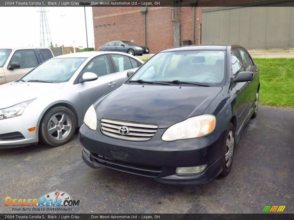 2004 Toyota Corolla S Black / Light Gray Photo #3