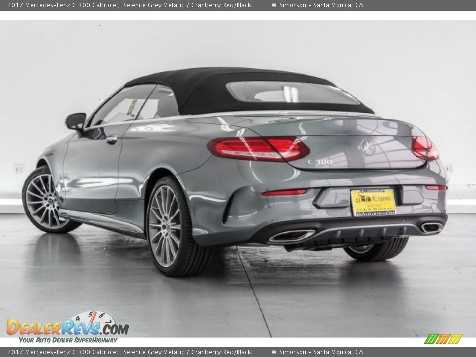 2017 Mercedes-Benz C 300 Cabriolet Selenite Grey Metallic / Cranberry Red/Black Photo #3