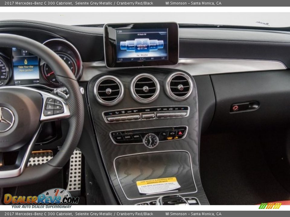2017 Mercedes-Benz C 300 Cabriolet Selenite Grey Metallic / Cranberry Red/Black Photo #5