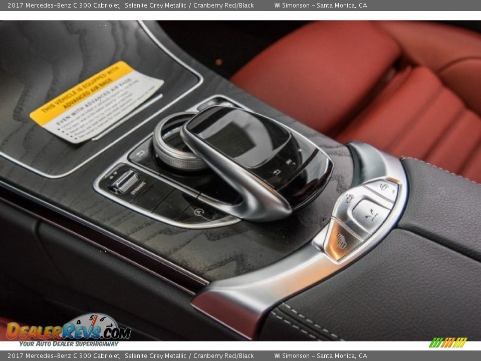 2017 Mercedes-Benz C 300 Cabriolet Selenite Grey Metallic / Cranberry Red/Black Photo #7
