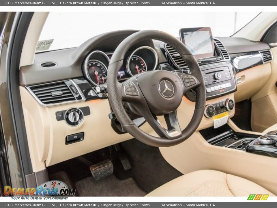 2017 Mercedes-Benz GLE 350 Dakota Brown Metallic / Ginger Beige/Espresso Brown Photo #6