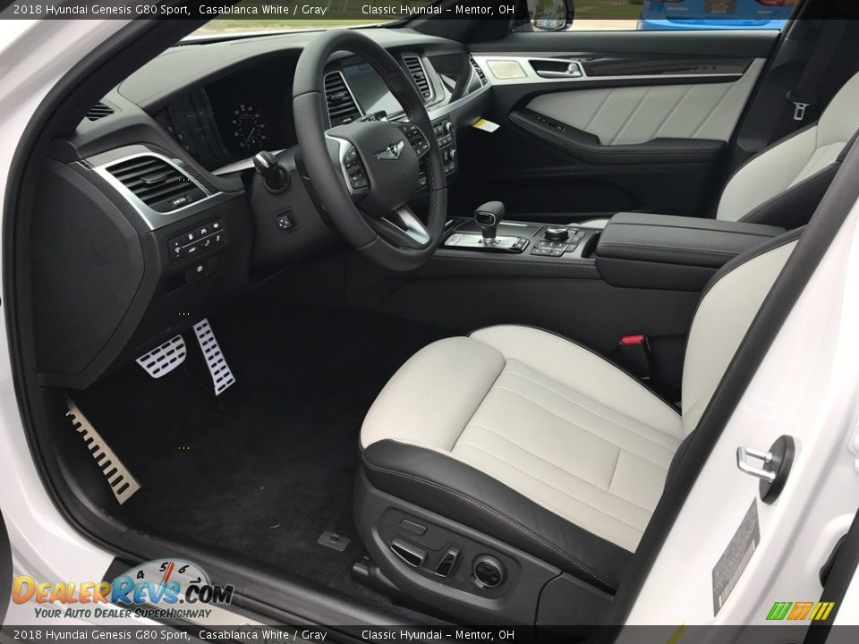 Gray Interior - 2018 Hyundai Genesis G80 Sport Photo #4