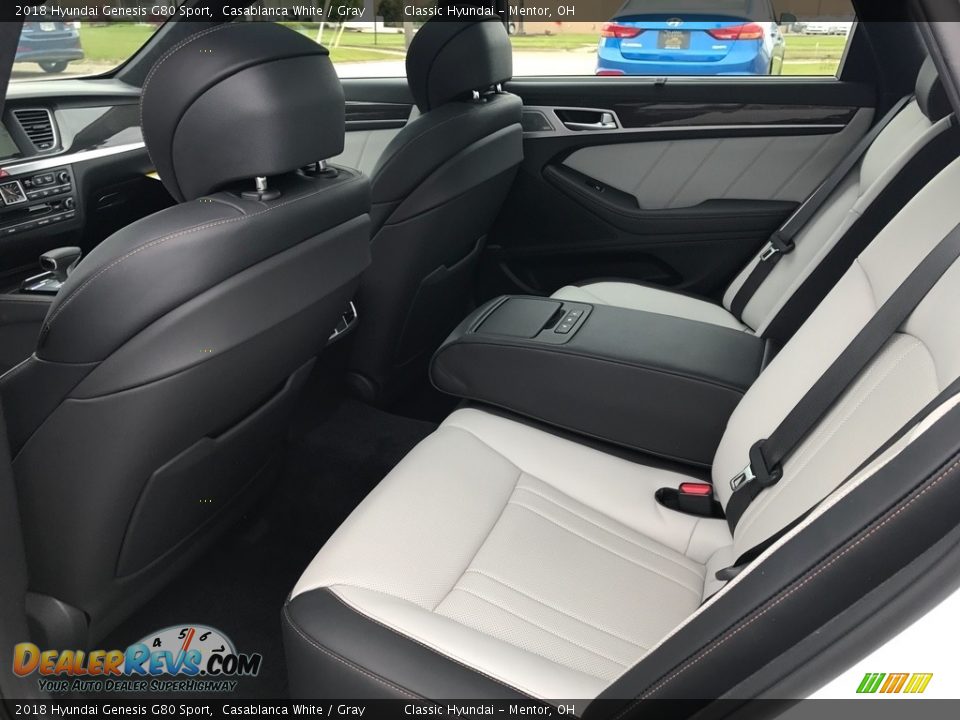 Rear Seat of 2018 Hyundai Genesis G80 Sport Photo #8