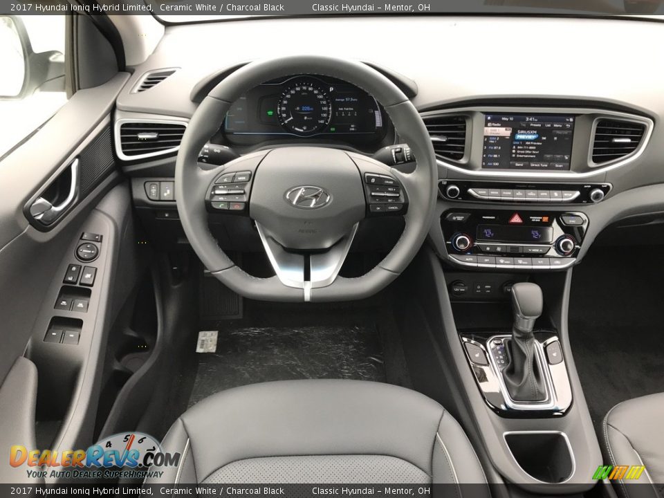 Dashboard of 2017 Hyundai Ioniq Hybrid Limited Photo #3