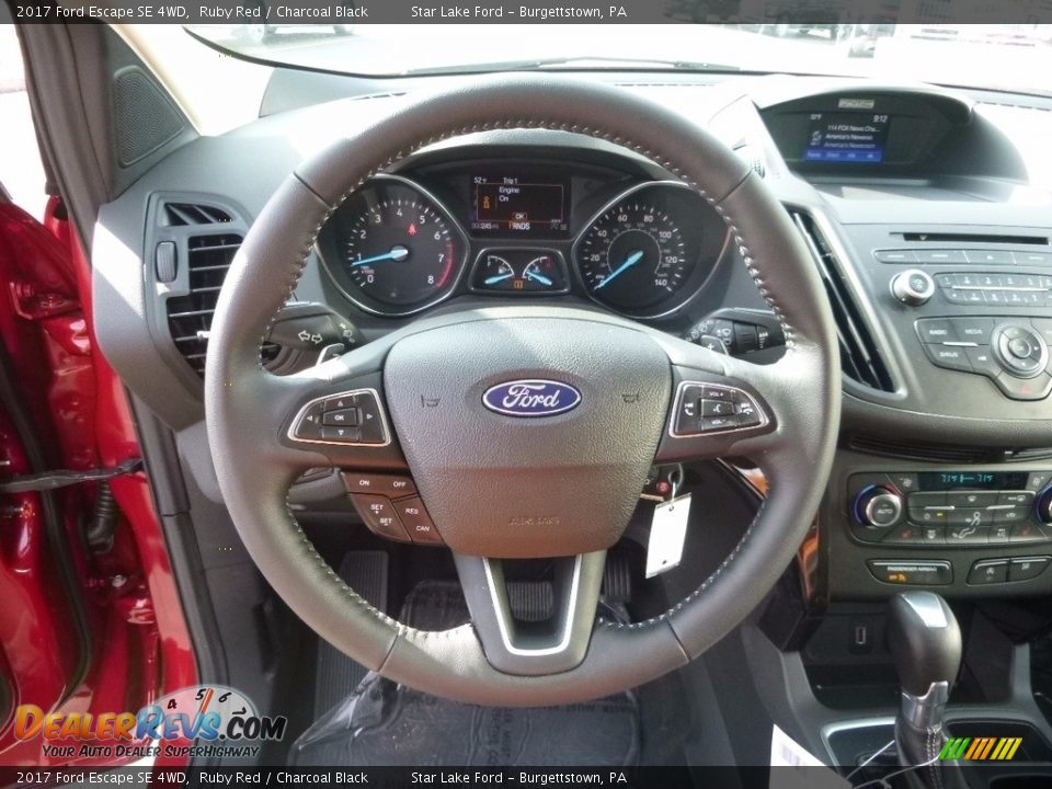 2017 Ford Escape SE 4WD Ruby Red / Charcoal Black Photo #16
