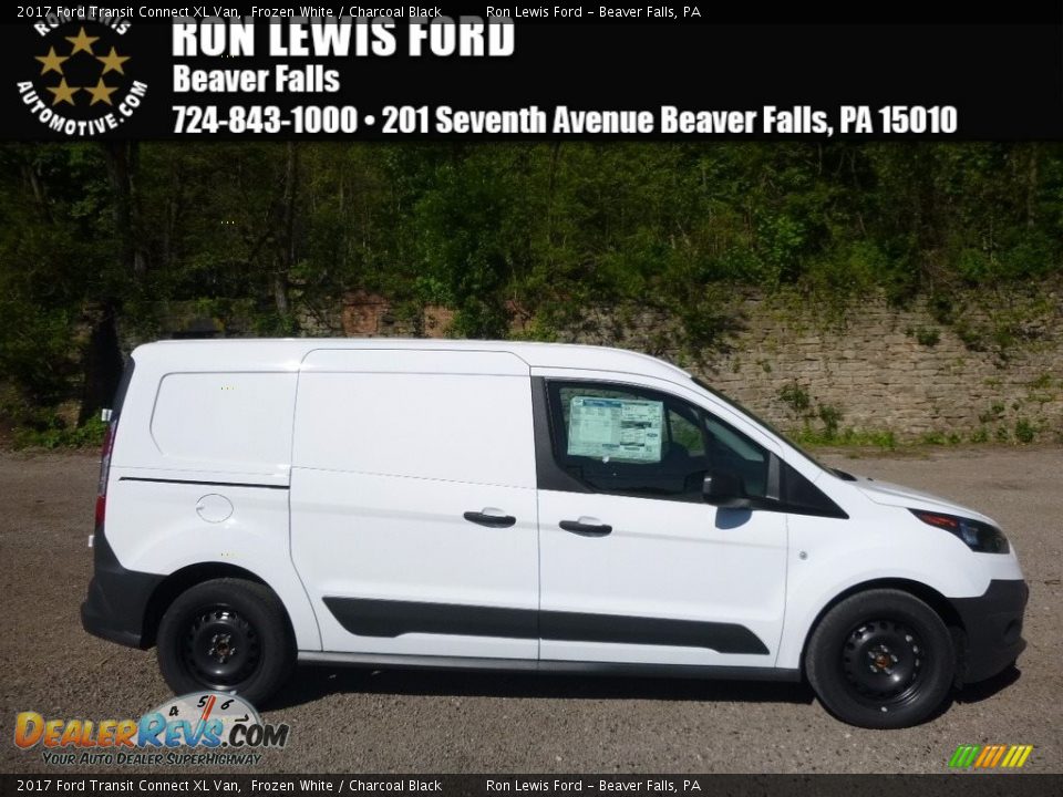 2017 Ford Transit Connect XL Van Frozen White / Charcoal Black Photo #1