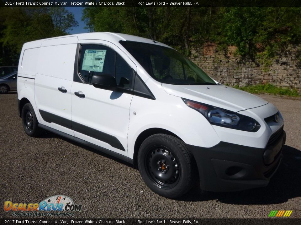 2017 Ford Transit Connect XL Van Frozen White / Charcoal Black Photo #11