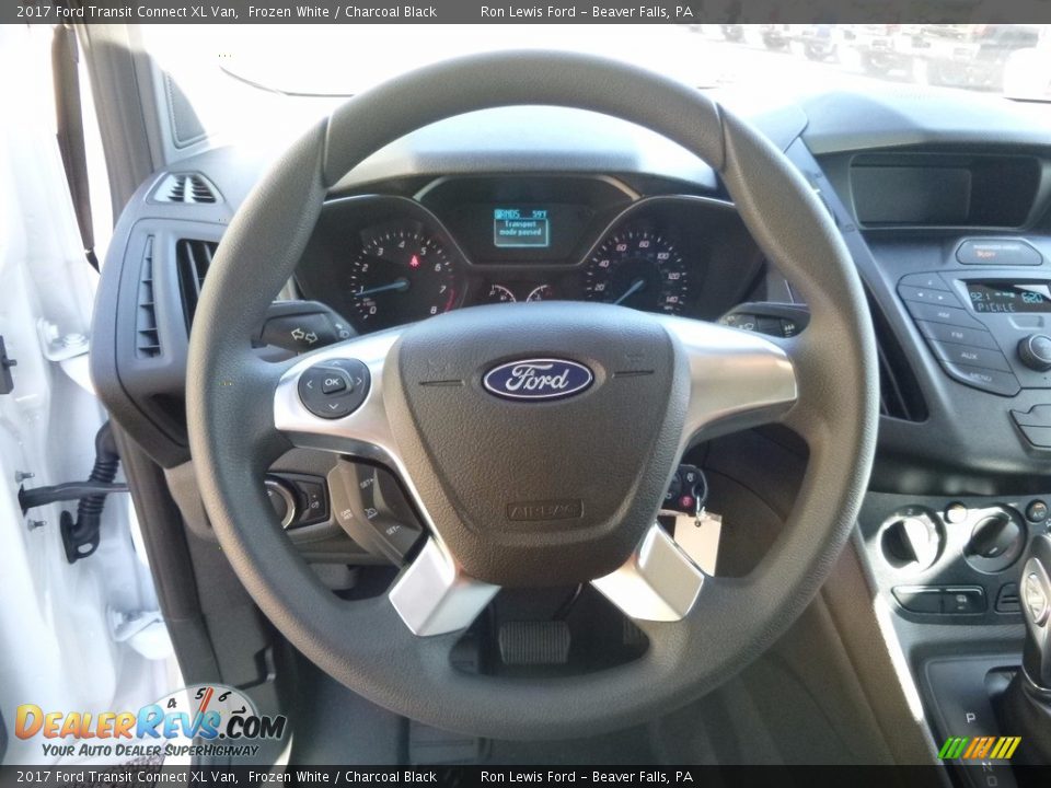 2017 Ford Transit Connect XL Van Frozen White / Charcoal Black Photo #17