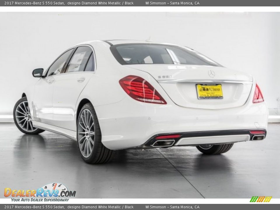 2017 Mercedes-Benz S 550 Sedan designo Diamond White Metallic / Black Photo #3