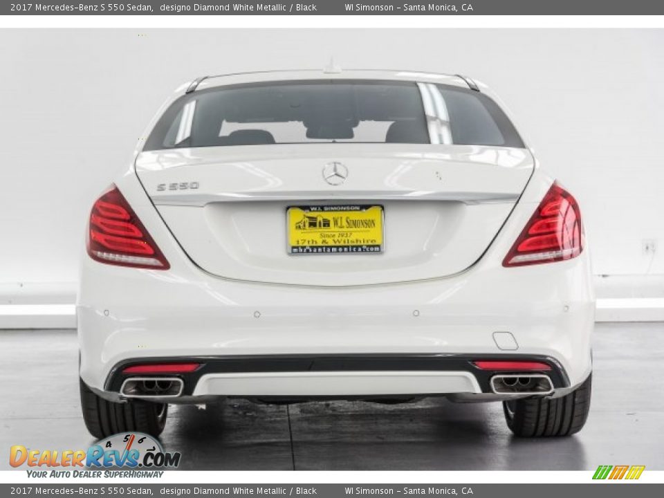 2017 Mercedes-Benz S 550 Sedan designo Diamond White Metallic / Black Photo #4