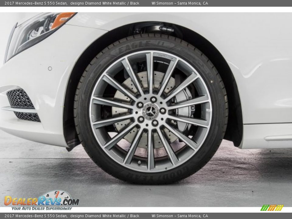 2017 Mercedes-Benz S 550 Sedan designo Diamond White Metallic / Black Photo #9