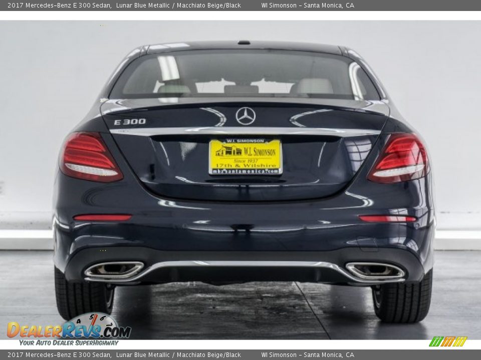 2017 Mercedes-Benz E 300 Sedan Lunar Blue Metallic / Macchiato Beige/Black Photo #4