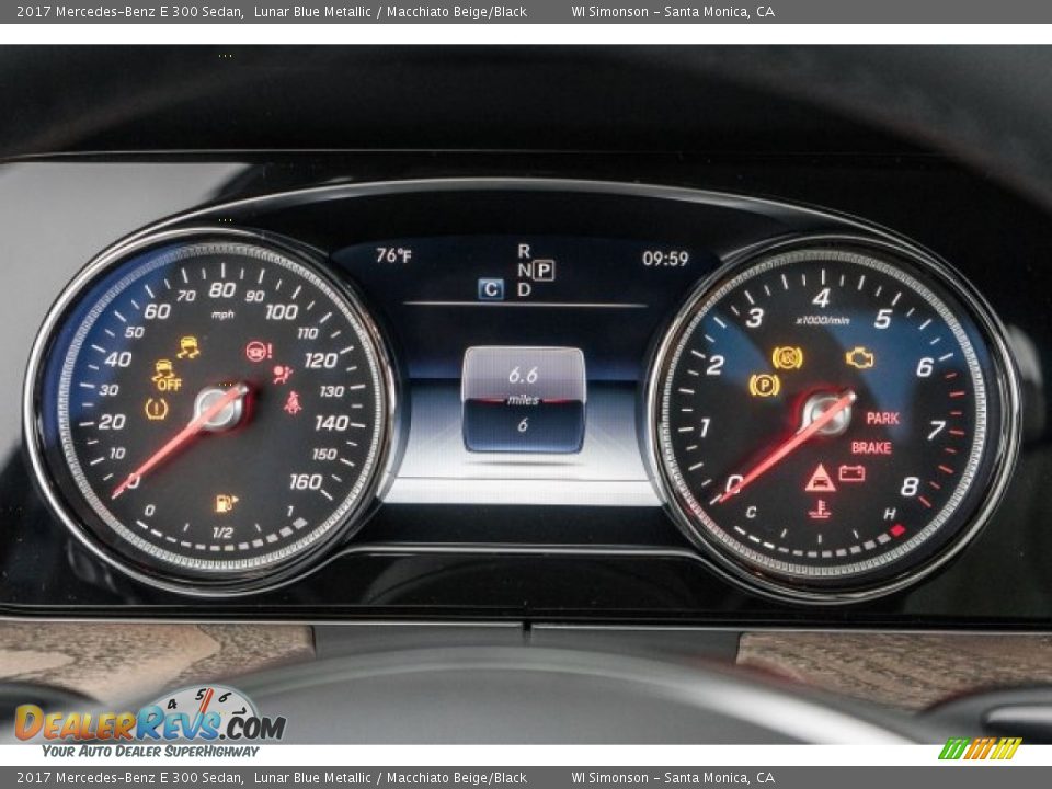 2017 Mercedes-Benz E 300 Sedan Lunar Blue Metallic / Macchiato Beige/Black Photo #6